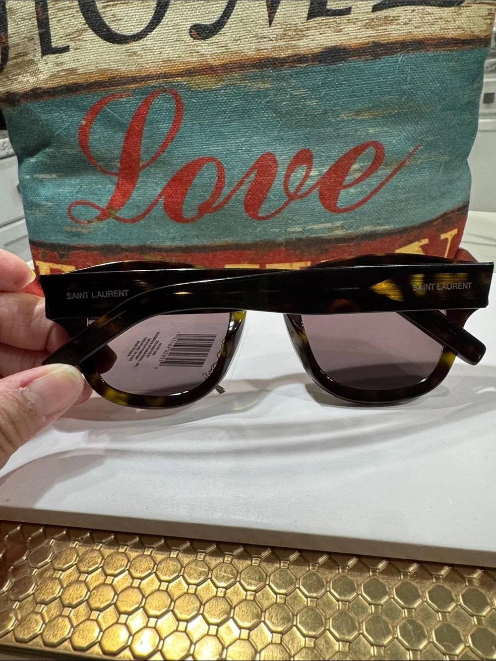 Saint Laurent Women Bold 2 Glass/ Sunglasses Dark Lenses ( Italy )